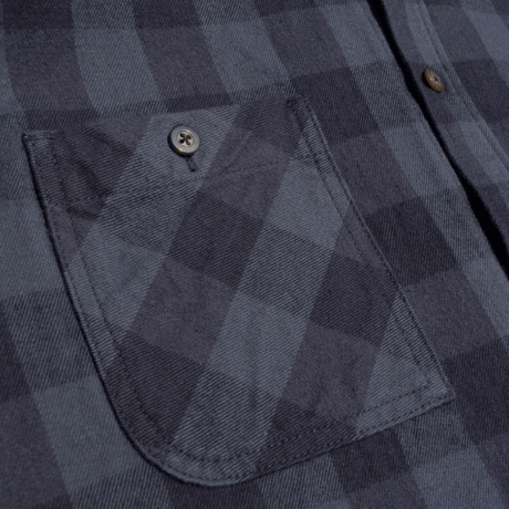 「THE UNION」THE FABRIC / DARK CHECK SHIRTS  / color - BLACK