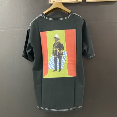 「THE UNION」THE FABRIC / "MURCUS GARVEY" TEE / color -   BLACK (後染め)