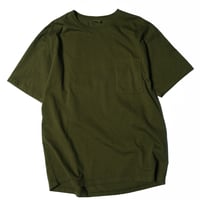 「THE UNION」THE FABRIC / THE POCKET BEST TEE / color - D.OLIVE