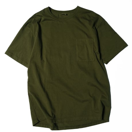 「THE UNION」THE FABRIC / THE POCKET BEST TEE / color - D.OLIVE