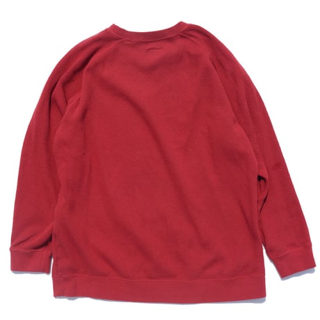 「THE UNION」THE FABRIC / THERMAL L/S SWEAT  / color - RED