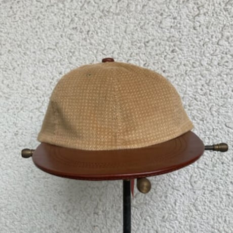 「THE UNION」THE COLOR / CORDUROY CHECK CAP / color - BEIGE