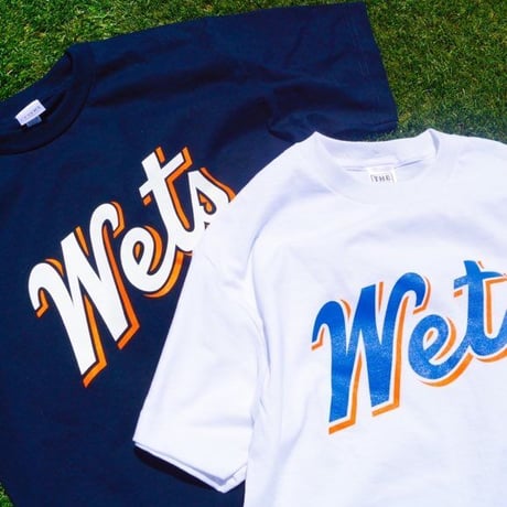 「THE UNIIN」"NEW YOKU WETS" ロゴTEEシャツ  / color - NAVY