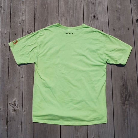 「THE UNION」THE FABRIC / "SKA" BURN TEE  / color - GREEN