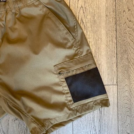 「THE UNION」THE FABRIC / NYLON HALF PANTS / color - BROWN