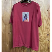 「THE UNION」 "GREEN" TEE / color - BURGUNDY