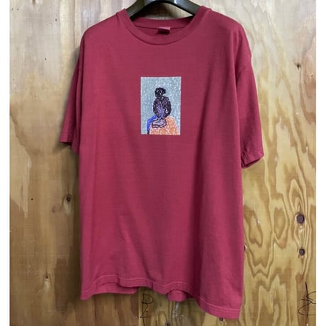 「THE UNION」 "GREEN" TEE / color - BURGUNDY