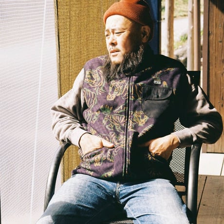 「THE UNION」THE FABRIC / TIGER FLEECE VEST / color -  PURPLE