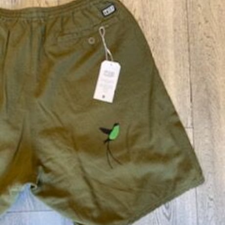 「THE UNION」THE FABRIC / "Humming Bird" HEMP SHORTS / color - OLIVE