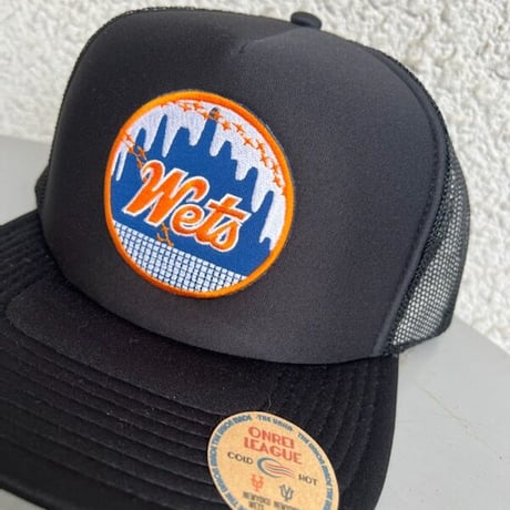 「THE UNIIN」”NEW YOKU WETS" MESH CAP  / color - BLACK