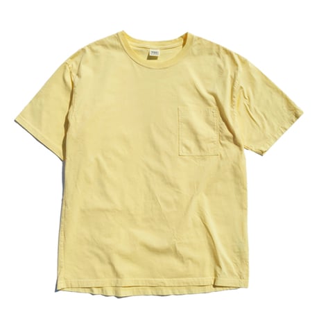 「THE UNION」THE FABRIC /  THE POCKET TEE / color - LIGHT YELLOW