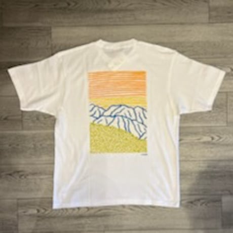 「THE UNION」THE FABRIC / ”BLUE MOUNTAIN” T-SHIRTS / color - WHITE