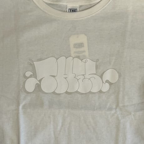 「THE UNION」THE FABRIC / "THES" THORW UP T-SHIRTS / color - WHITE / GRAY