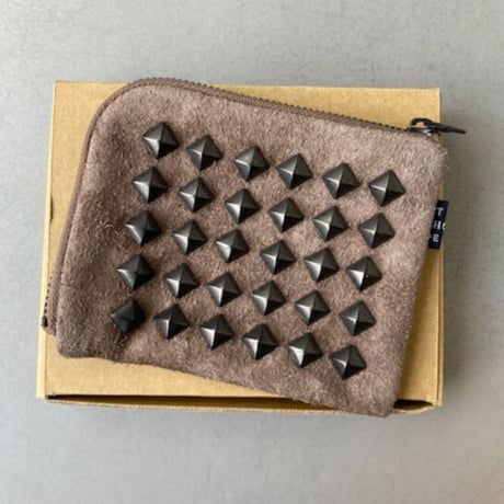 「THE UNION」 THE COLOR / STUDS HARF WALLET / color - GREIGE