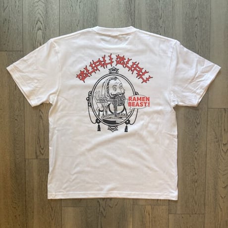 「Zuru Zuru x Ramen Beast」 (Fukuoka Version) Tシャツ- color / WHITE
