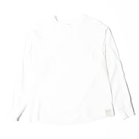 「THE UNION」THE FABRIC / TAPE L/S TEE / color - WHITE