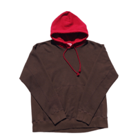 「THE UNION」THE FABRIC / TWO TONE HOODIE  / color -BROWN