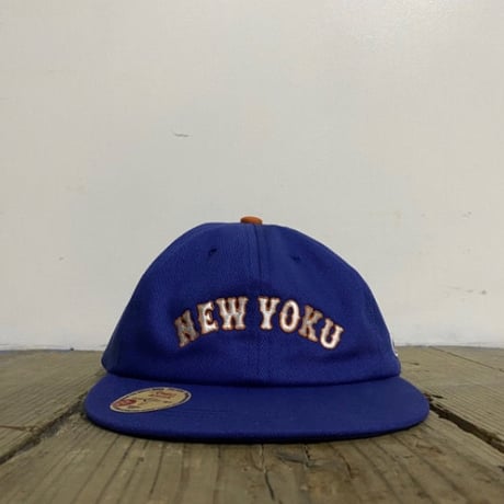 「THE UNIIN」NEW YOKU  "ON-RE" LAEGUE CAP - "WETS" BLUE