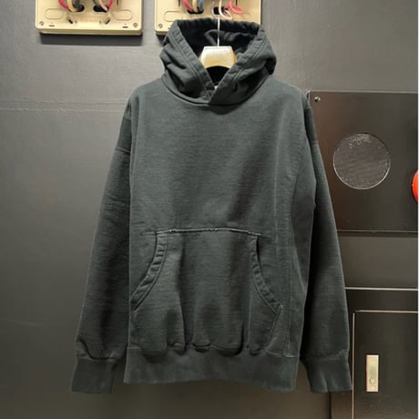 「THE UNION」THE FABRIC / CP-RIB HOODIE / color - BLACK ”BLACK THE UNION“