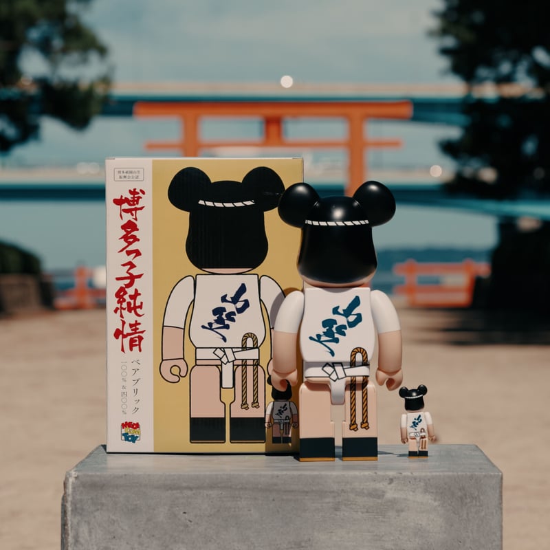 BE@RBRICK ベアブリック博多っ子純情 100％＆400％-