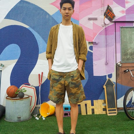「THE UNION」THE FABRIC / WORK SHORTS / color - CAMO