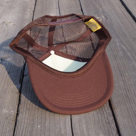 「THE UNION」THE BLUEST OVERALL  /  BLUEDOG trucker cap  /  color - BROWN