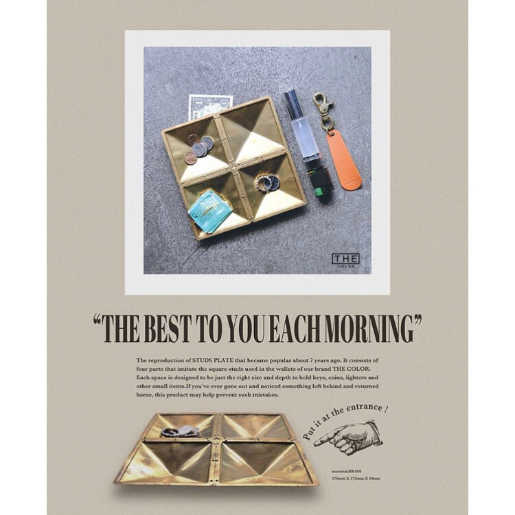 THE UNION」 THE COLOR / THE STUDS PLATE | moreAXE