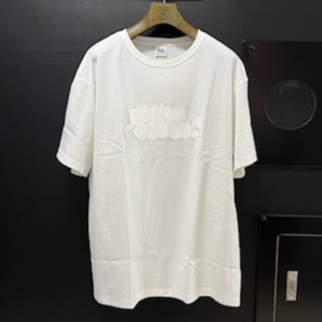 「THE UNION」THE FABRIC / "THES" THORW UP T-SHIRTS / color - WHITE / GRAY