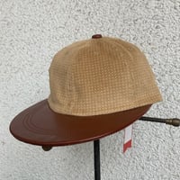 「THE UNION」THE COLOR / CORDUROY CHECK CAP / color - BEIGE