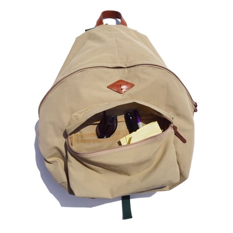 「THE UNION」THE COLOR / "T-PATCH" ONIGIRI BAG / color - BEIGE