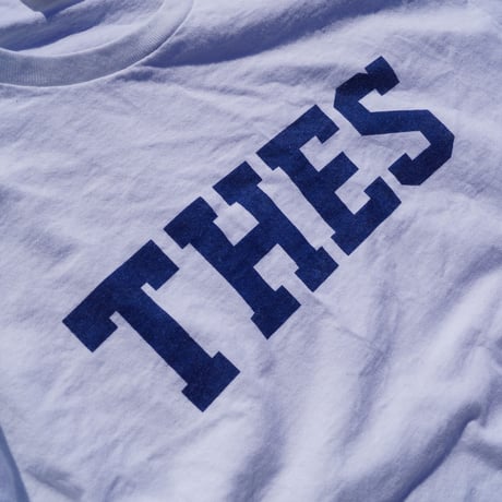 「THE UNION」THE FABRIC / "THES" USED TEE  / color - WHITE x NAVY