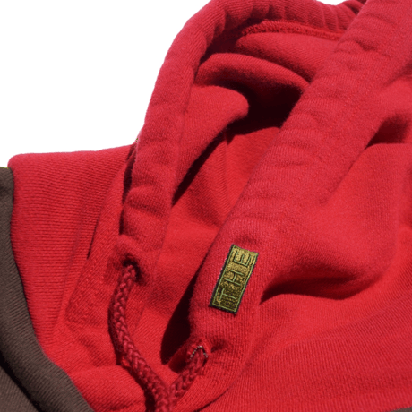 「THE UNION」THE FABRIC / TWO TONE HOODIE  / color -BROWN