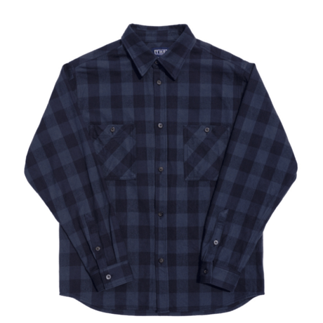 「THE UNION」THE FABRIC / DARK CHECK SHIRTS  / color - BLACK