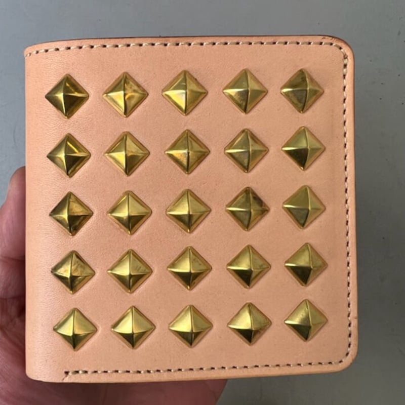 THE UNION」THE COLOR / STUDS HALF WALLET / colo