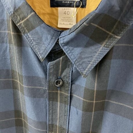 「THE UNION」THE FABRIC / CHECK STAR SHIRTS / color - NAVY
