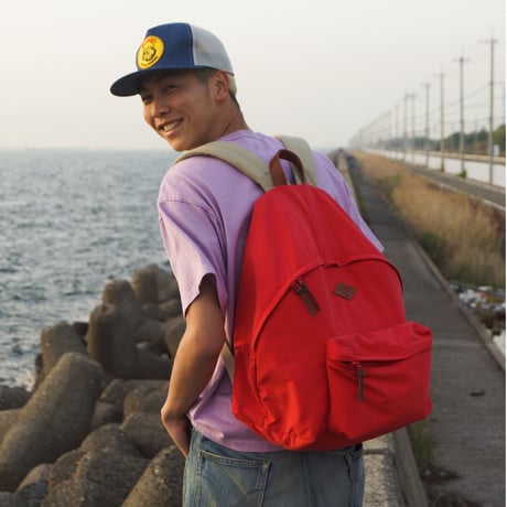 「THE UNION」THE COLOR / "T-PATCH" ONIGIRI BAG / color - RED