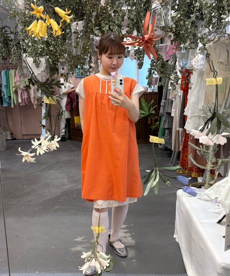 orange one-piece