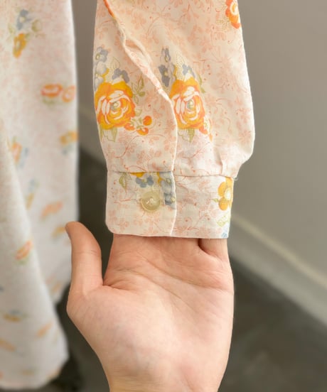 Orange flower one-piece