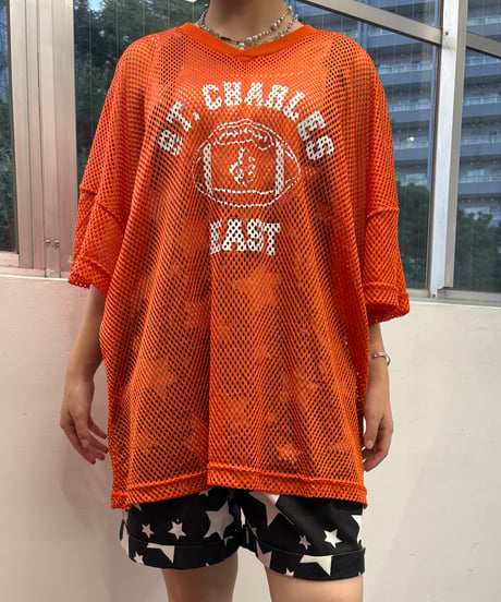 mesh rugby tops(orange)