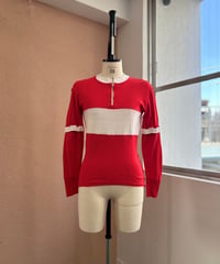 Red cycling tops