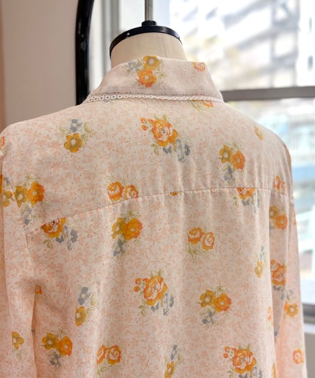 Orange flower one-piece