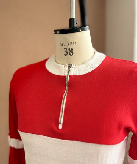 Red cycling tops