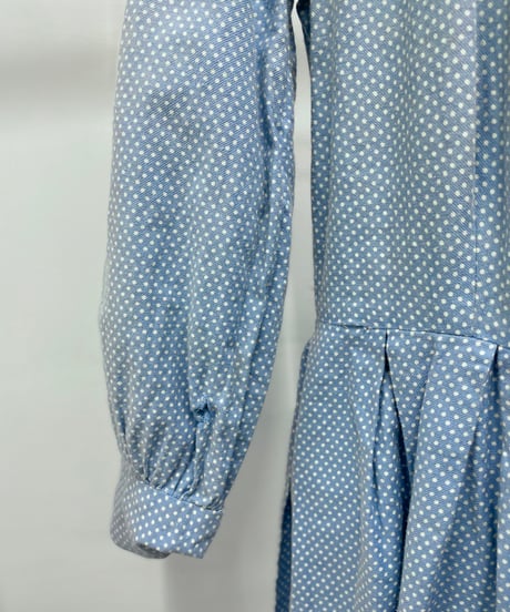 square neck dot dress