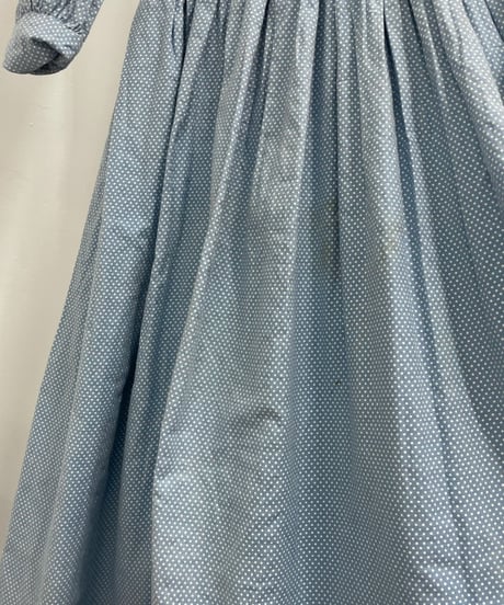 square neck dot dress