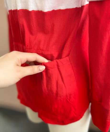 Red cycling tops