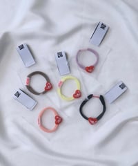 Heart hair tie