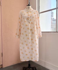 Orange flower one-piece