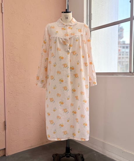 Orange flower one-piece