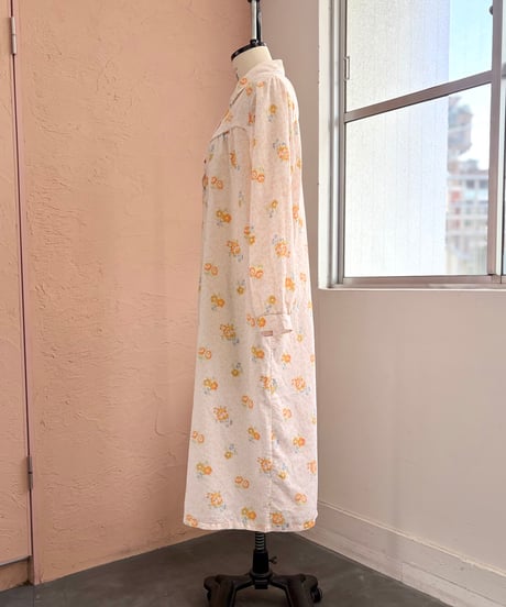 Orange flower one-piece
