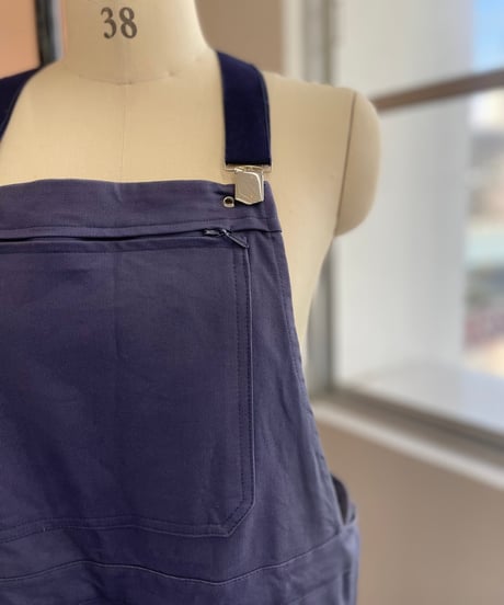 Cotton indigo overalls